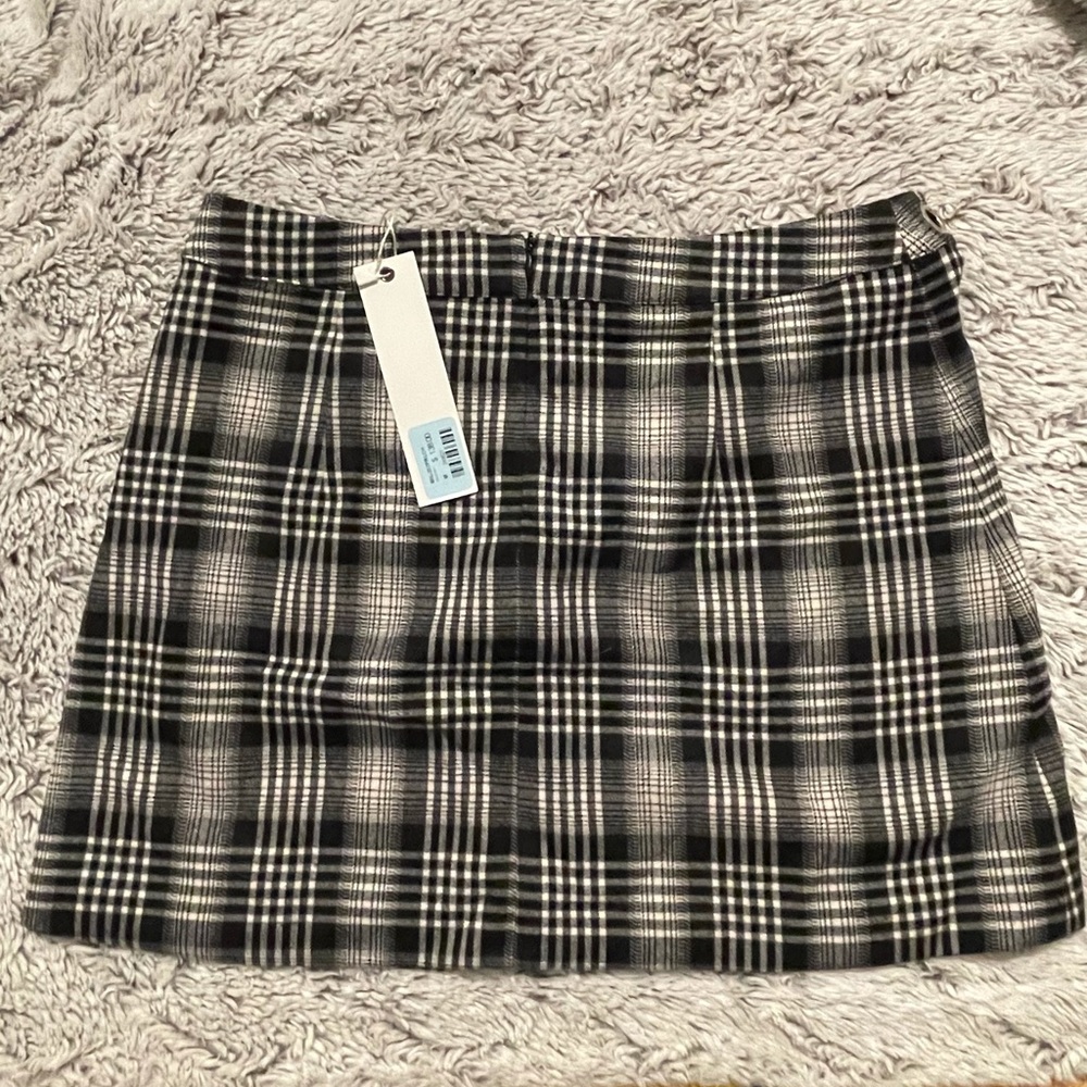 NWT Millau Plaid Mini Skirt size M